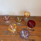 6 stemmed glasses