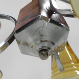 Art deco hanging lamp in glass