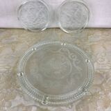 Trivet and vintage bottle France