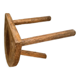 Antique tripod wooden trustool stool