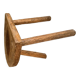 Antique tripod wooden trustool stool