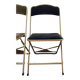 Set of 4 opera theater folding chairs from the 70s two-tone velvet brass