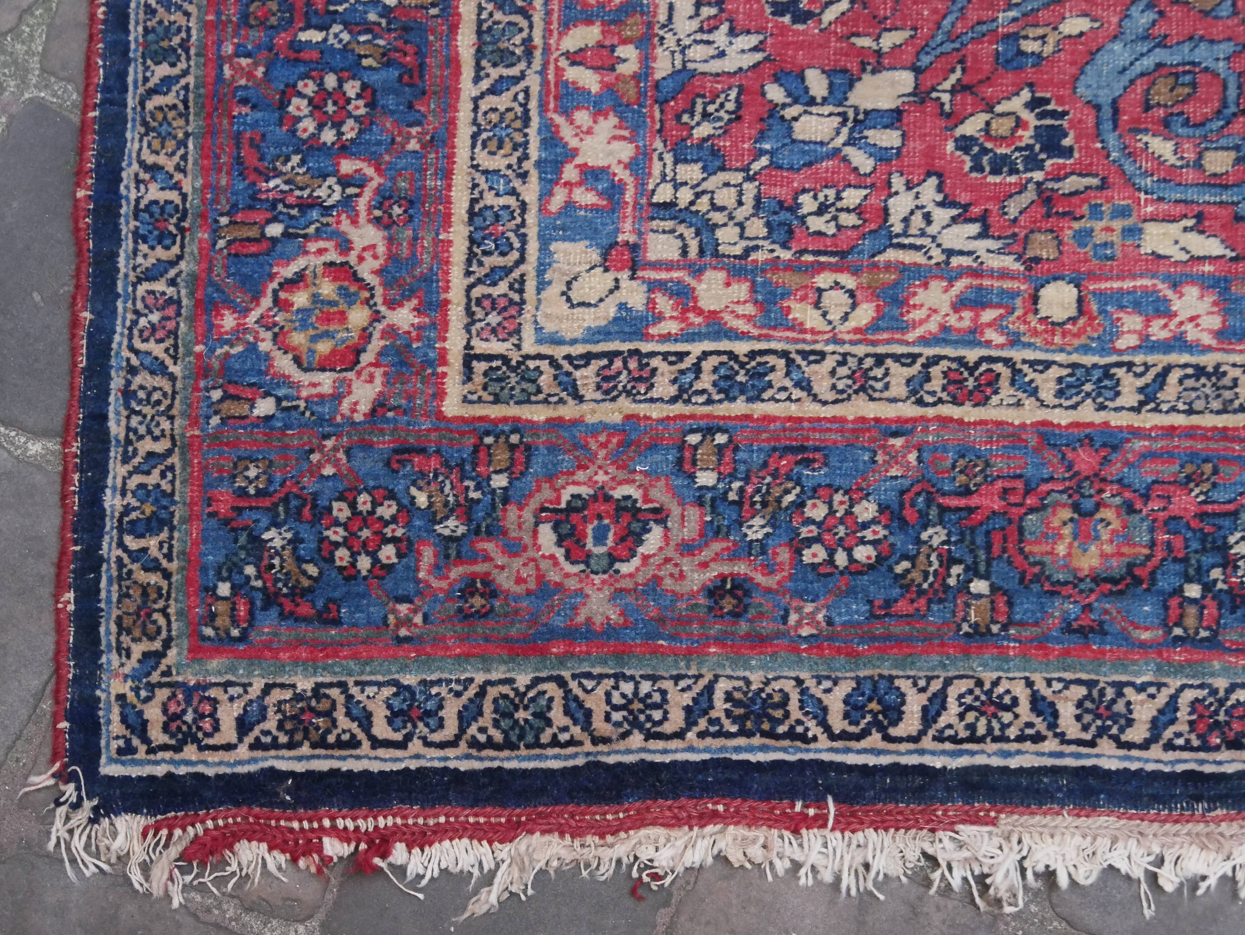 Ancien tapis persan bidjar 196 x 130 CM