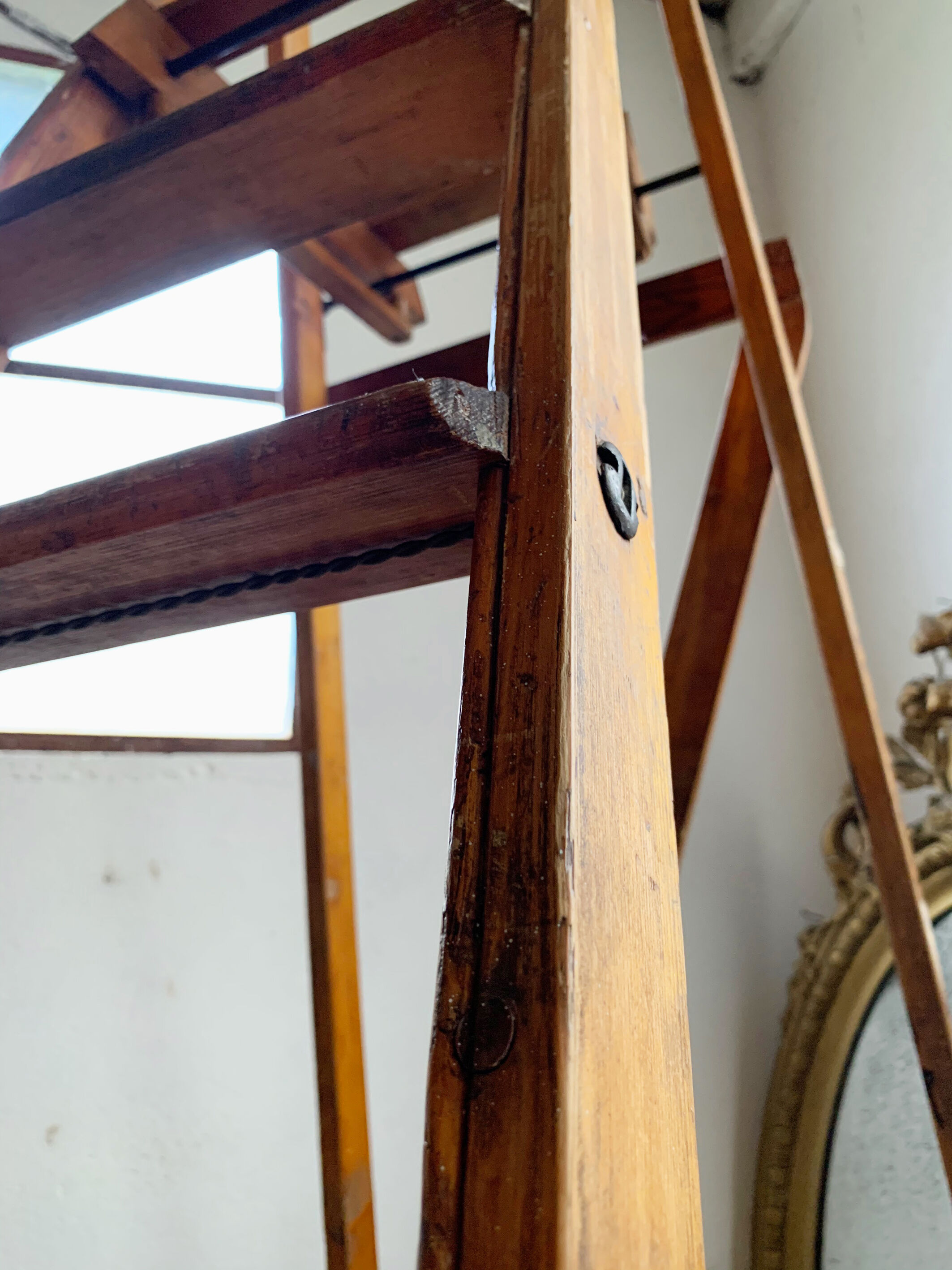 Former Slingsby wood workshop stepladder - 7 steps - english