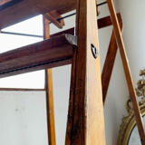 Ancien escabeau d’atelier bois Slingsby - 7 marches - anglais