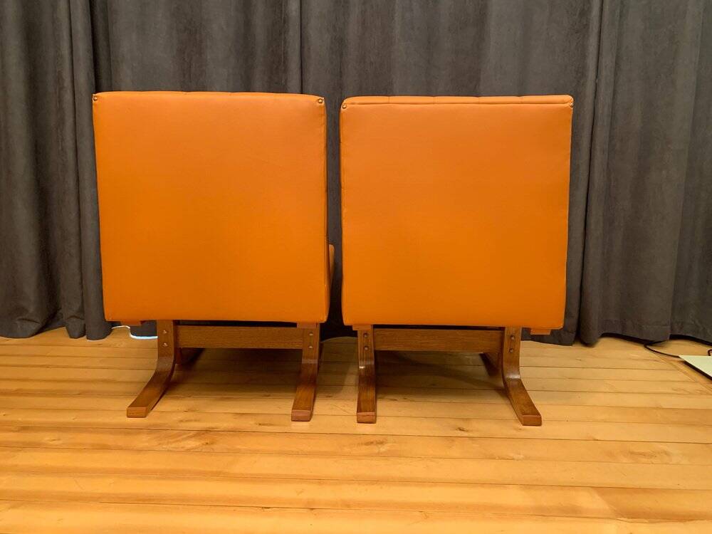 Set of Czechoslovakian armchairs by Ludvik Volak for Drevopodnik Holesov, 1960s