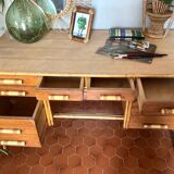 Bureau ancien en rotin