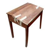 School desk, inclined, with locker