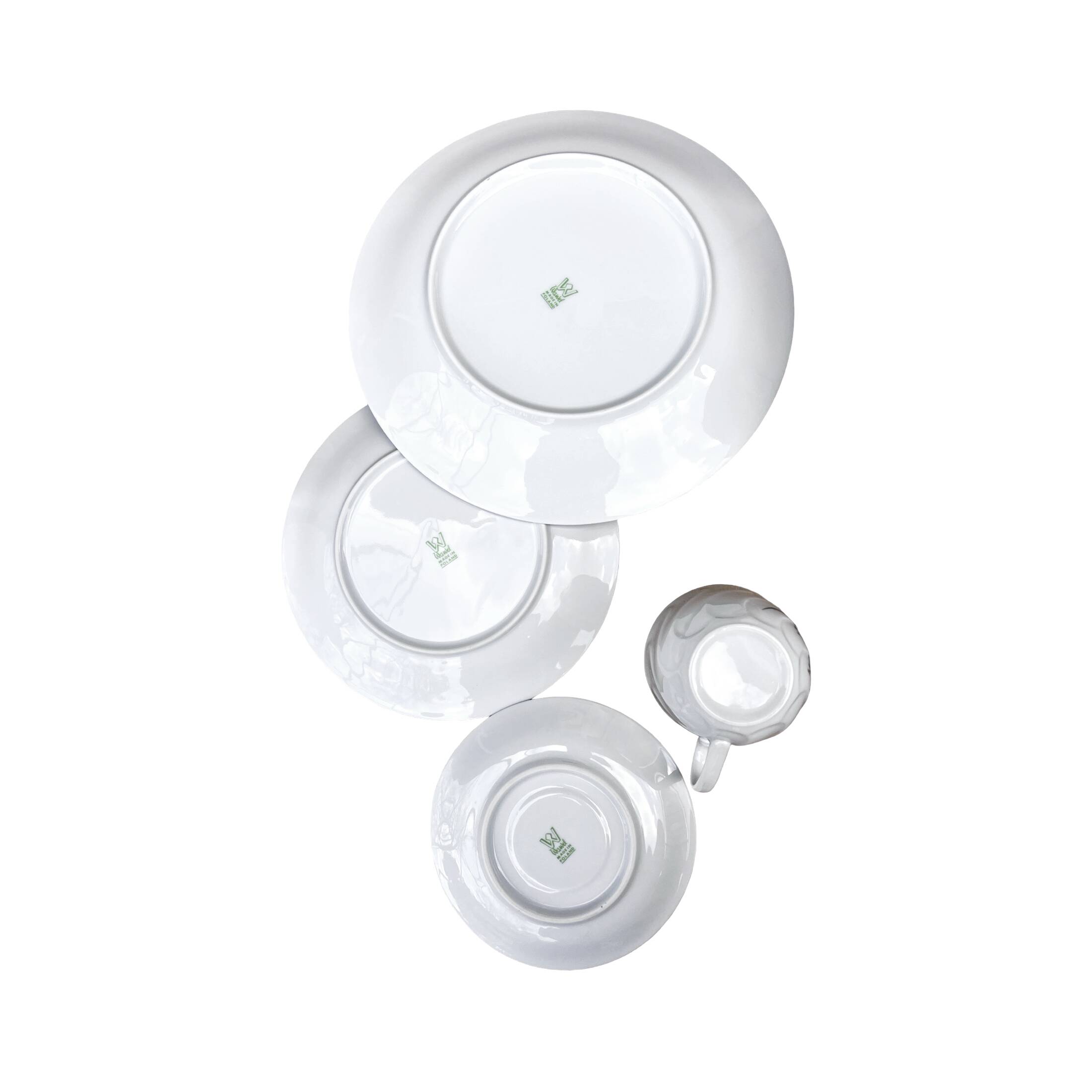 Porcelain breakfast set Wawel, Poland 1980s - set of 4