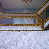 Octagonal mirror with facets  81x60cm