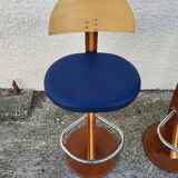 Bar or shop counter and 2 deck lina stools polyester boat hull