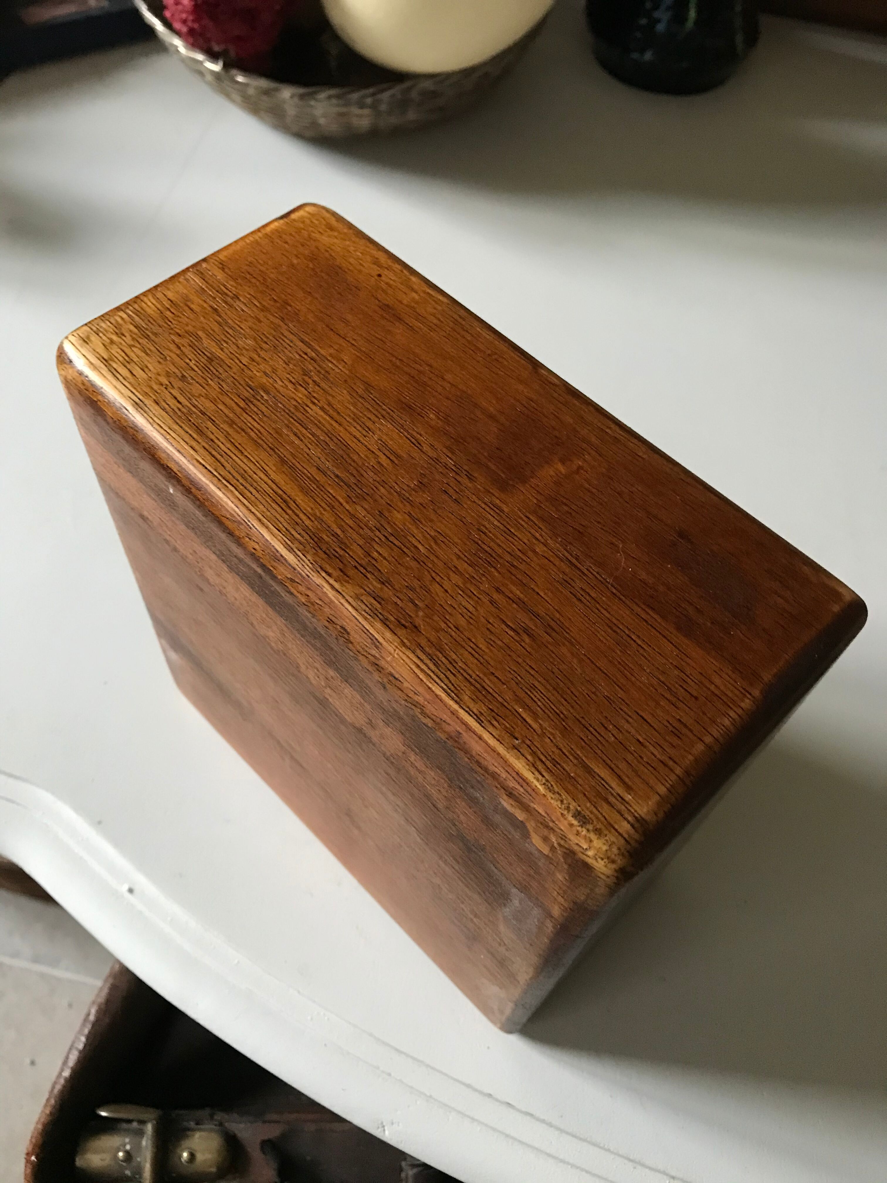 Empty teak pocket, 70s