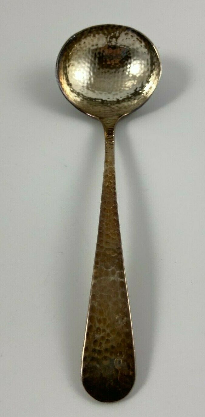 Louche à sauce en métal argenté - Brocante et Déco Chic