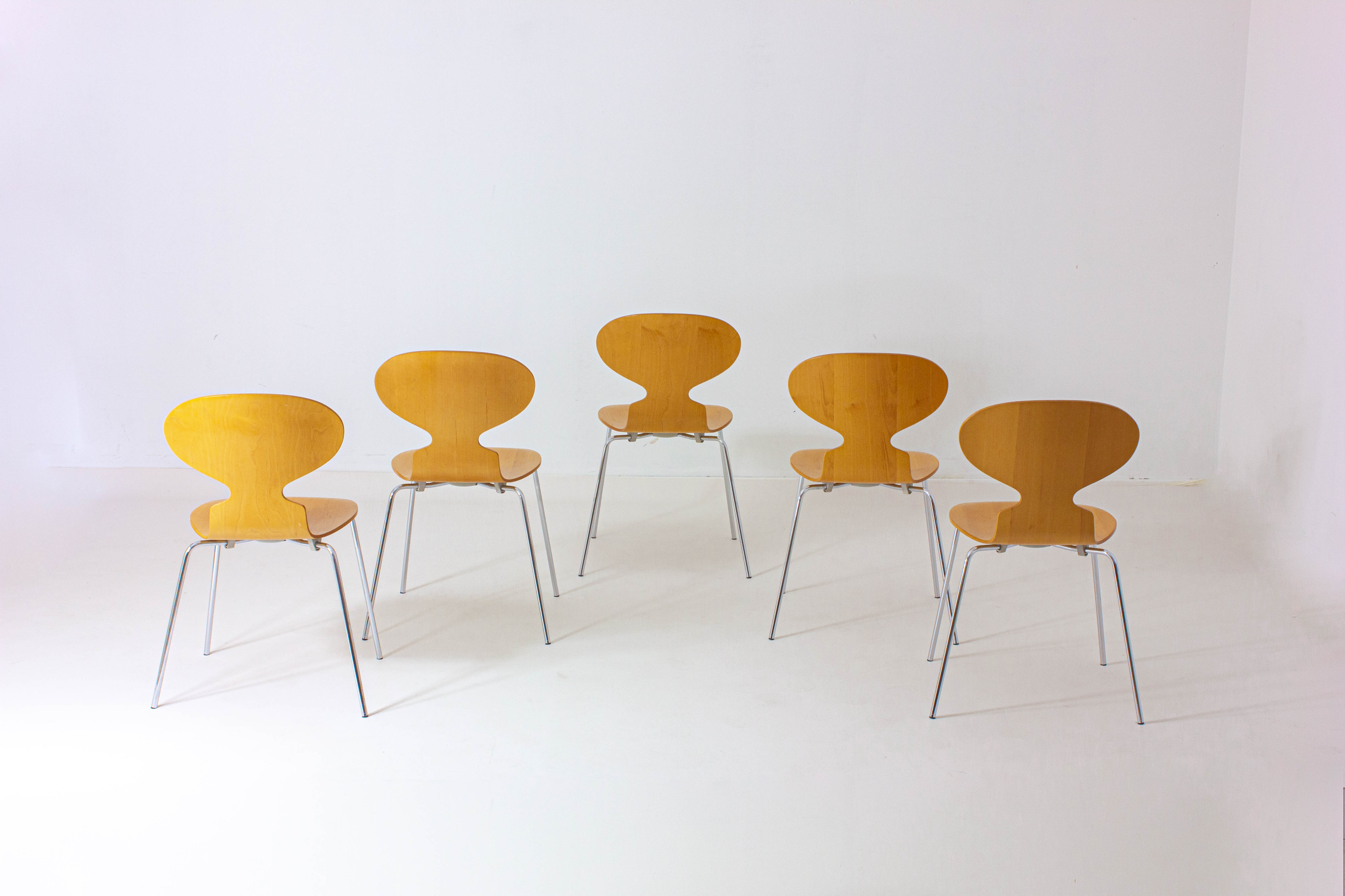 Special set of 5 Ant chairs by Fritz Hansen