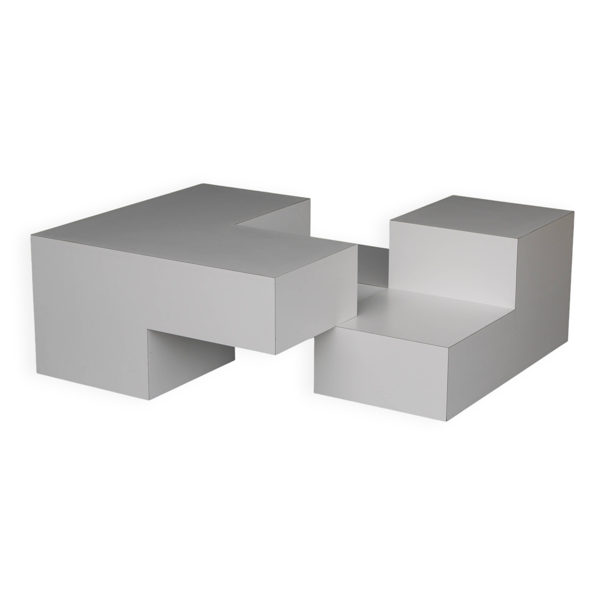 Table basse sculpturale minimaliste, années 1980