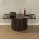 Chariot de bar Space Age par Livia Castelli pour Kastilia