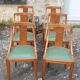 Suite de 6 chaises gondole Art Déco 1930