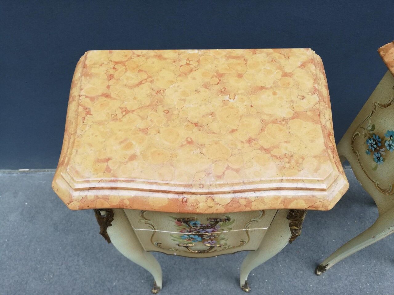 Pair of Italian Louis XV-style bedside tables