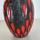 Pottery fat lava "strawberry" 414-38 floor vase made by scheurich, 1970s