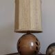Lattice stoneware lamp
