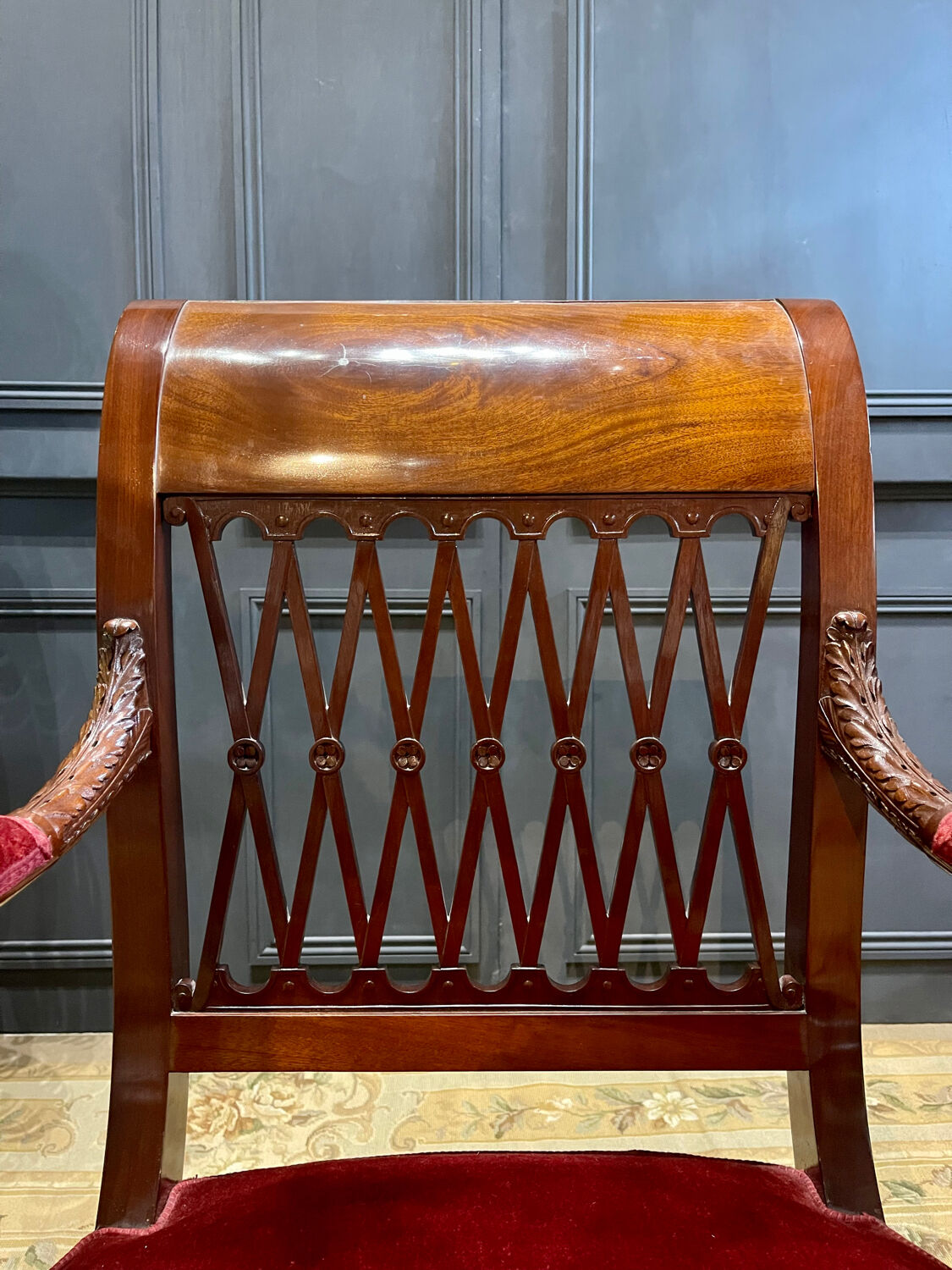 Pair of empire period armchairs