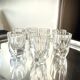 Set of 7 crystal liqueur/shooter glasses