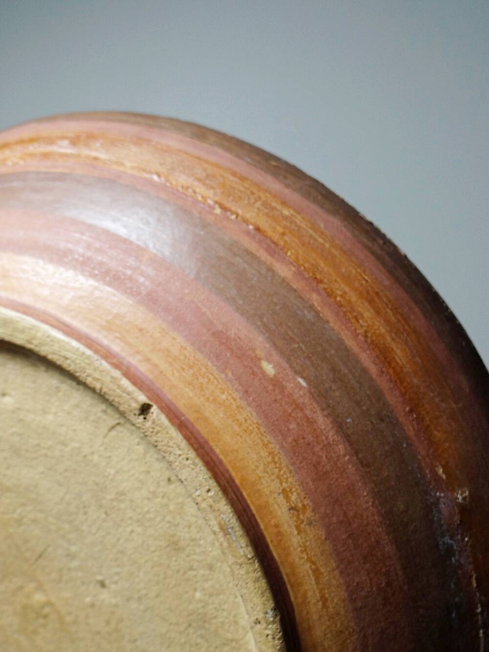 Vintage pre-Columbian style handcrafted ceramic decorative bowl