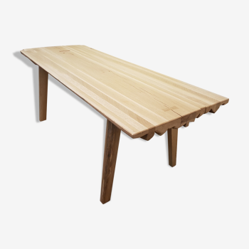 Solid wood table