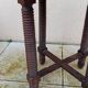 Old small round side table in Dudouyt style
