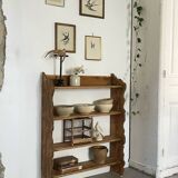 Raw wood shelf