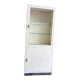 Vintage white industrial apothecary cabinet / display case