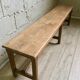 Old solid oak bench