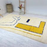 Handmade moroccan berber carpet 255 x 147 cm