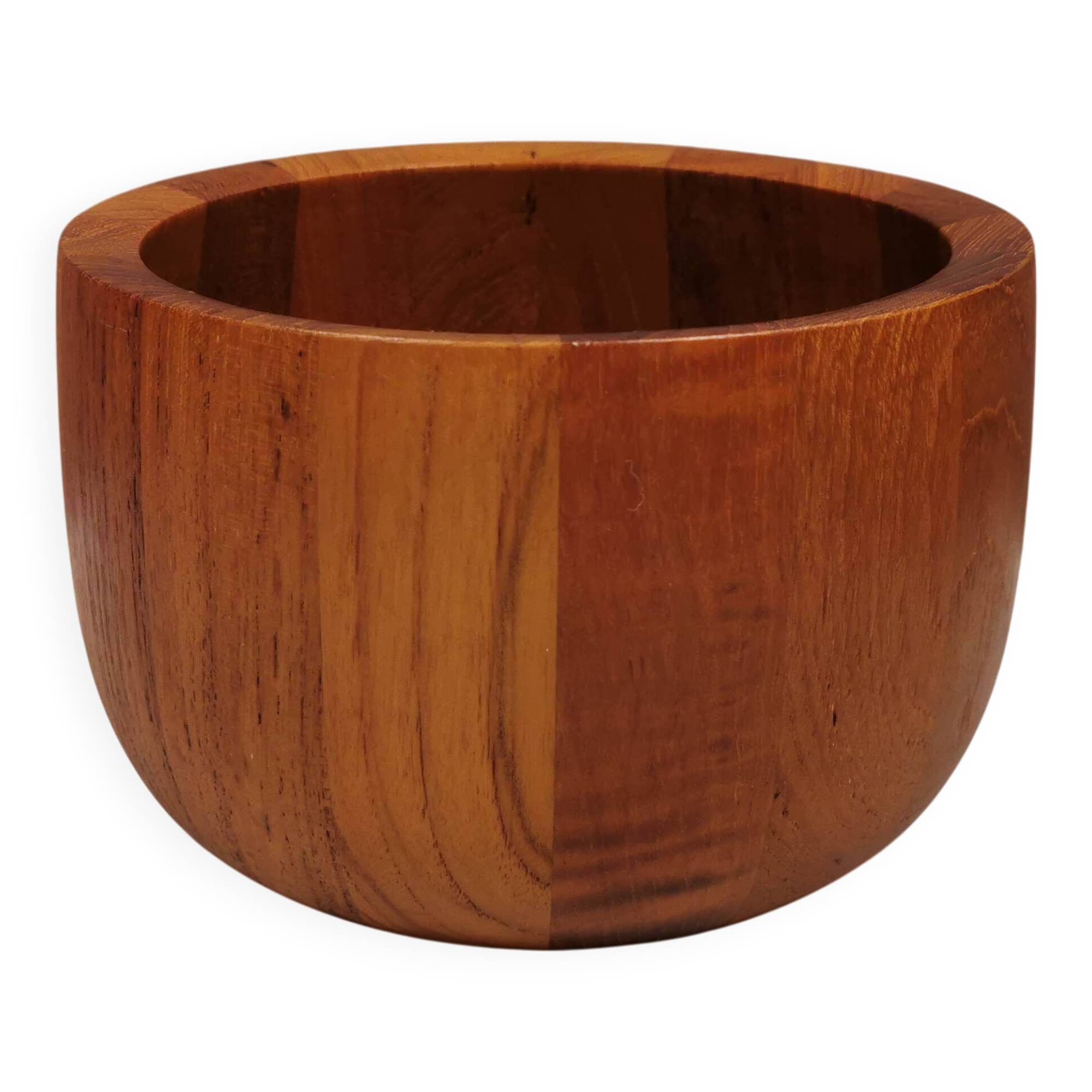 Beautiful large teak bowl from the 1970s by Nissen Denmark