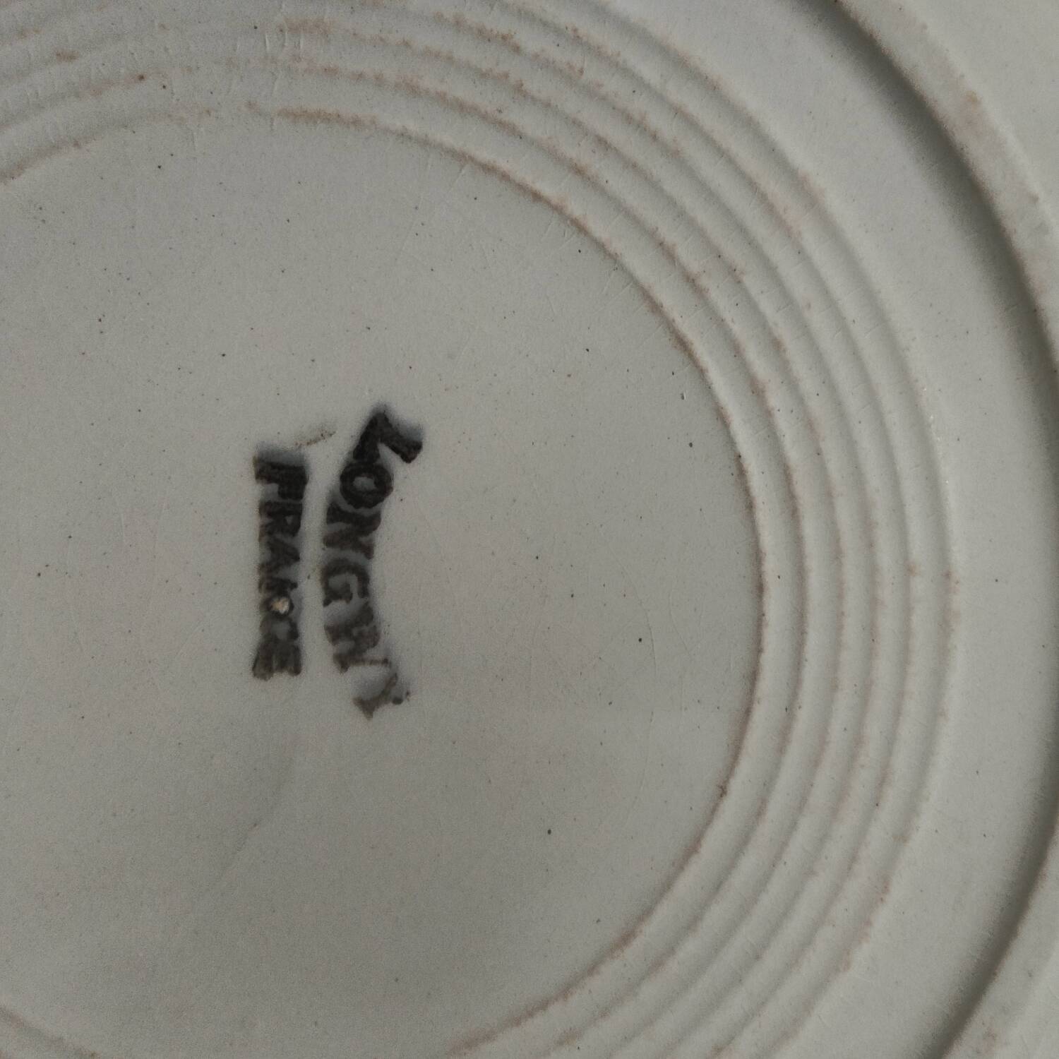 Longwy iron earth dessert plates