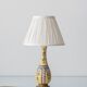 Hand-Painted Yellow Chinoiserie Porcelain Lamp, circa 1900