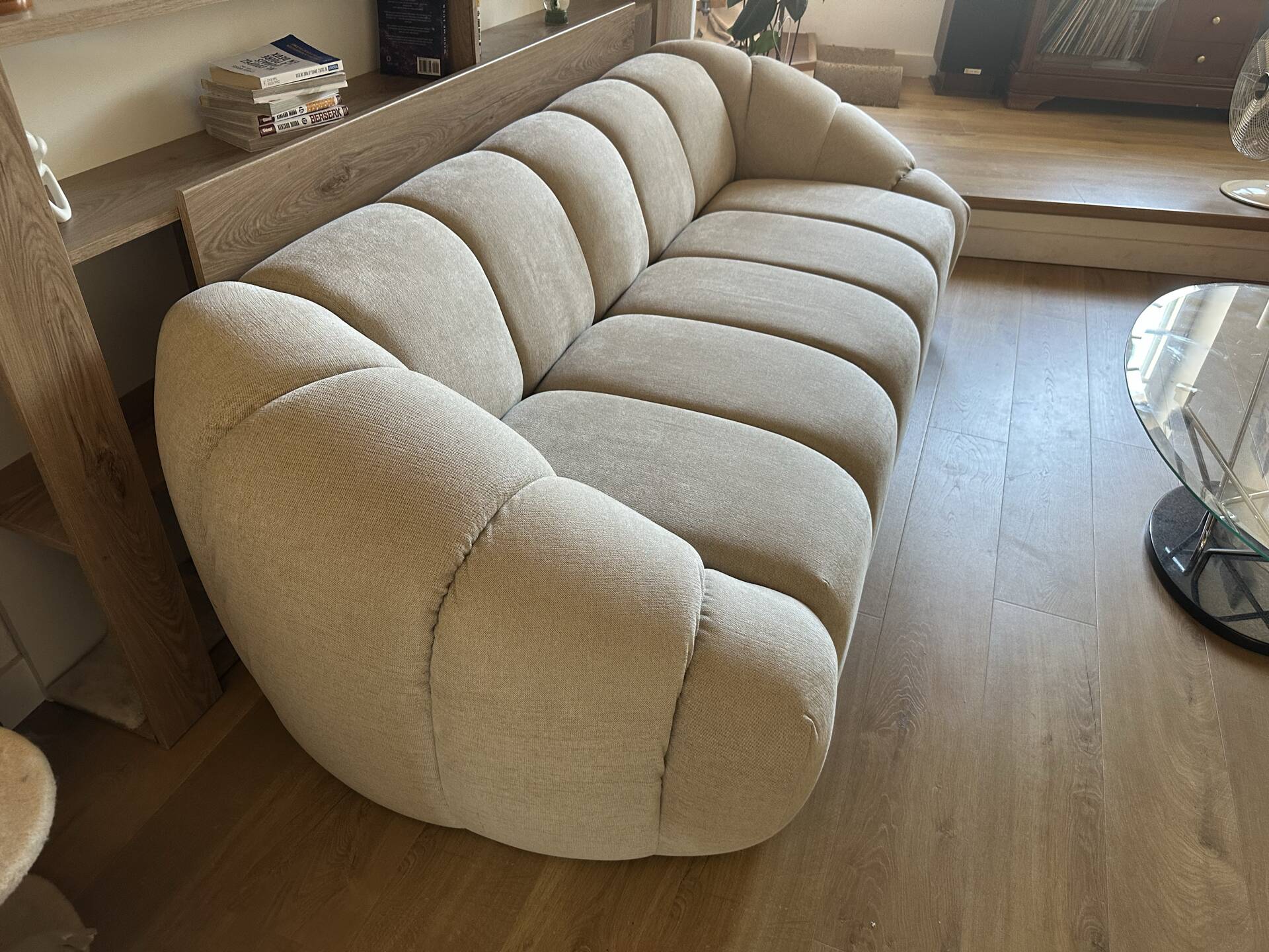 Two-seater sofa - contemporary design - as new condition