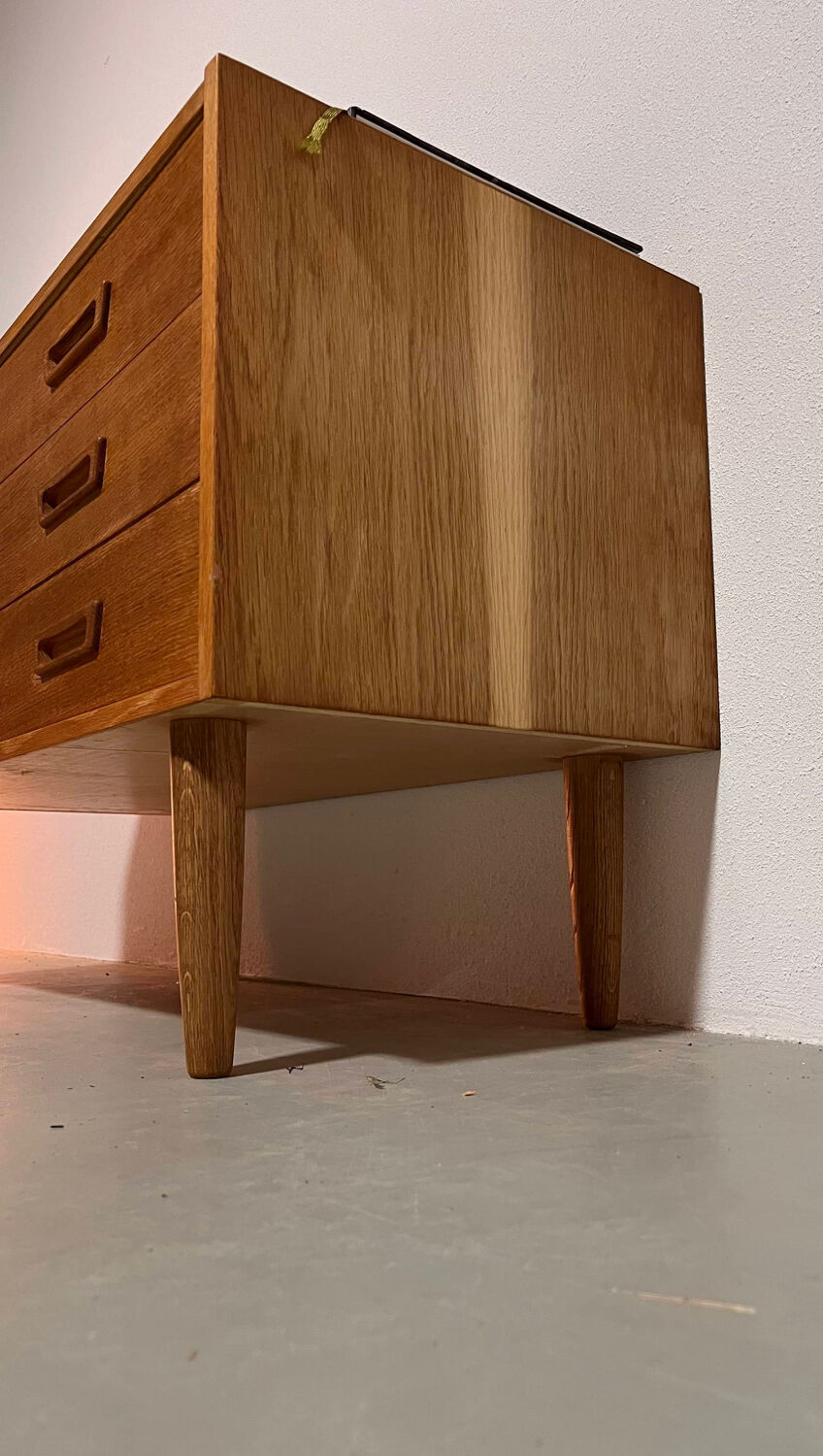 vintage chest of drawers in oak