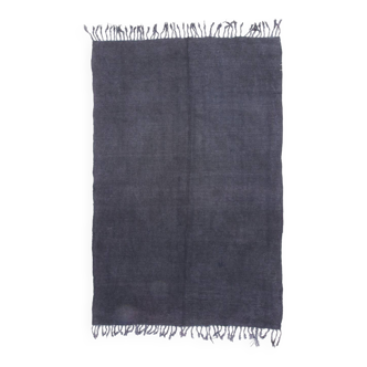 Vintage Dark Blue Turkish kilim Rug, 171x264Cm