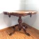 19th Century Victorian Walnut Coffee Table - Hand Carved