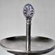 Small mute servant in vintage/old silver metal with 3 trays