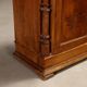 Antique walnut bedside tables with grey marble, Italy, 19th century.