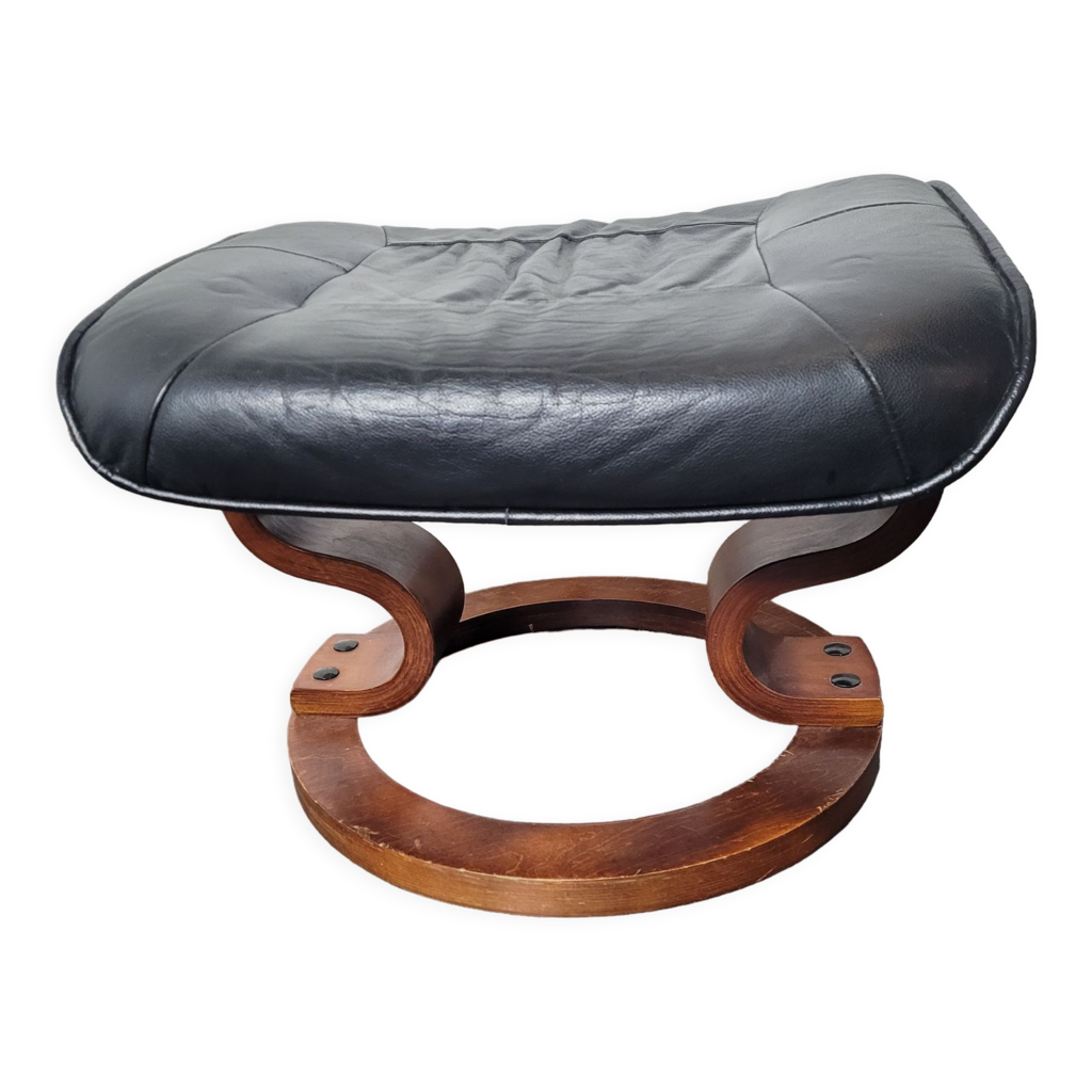 Repose pied en cuir par Ekornes streeless Selency