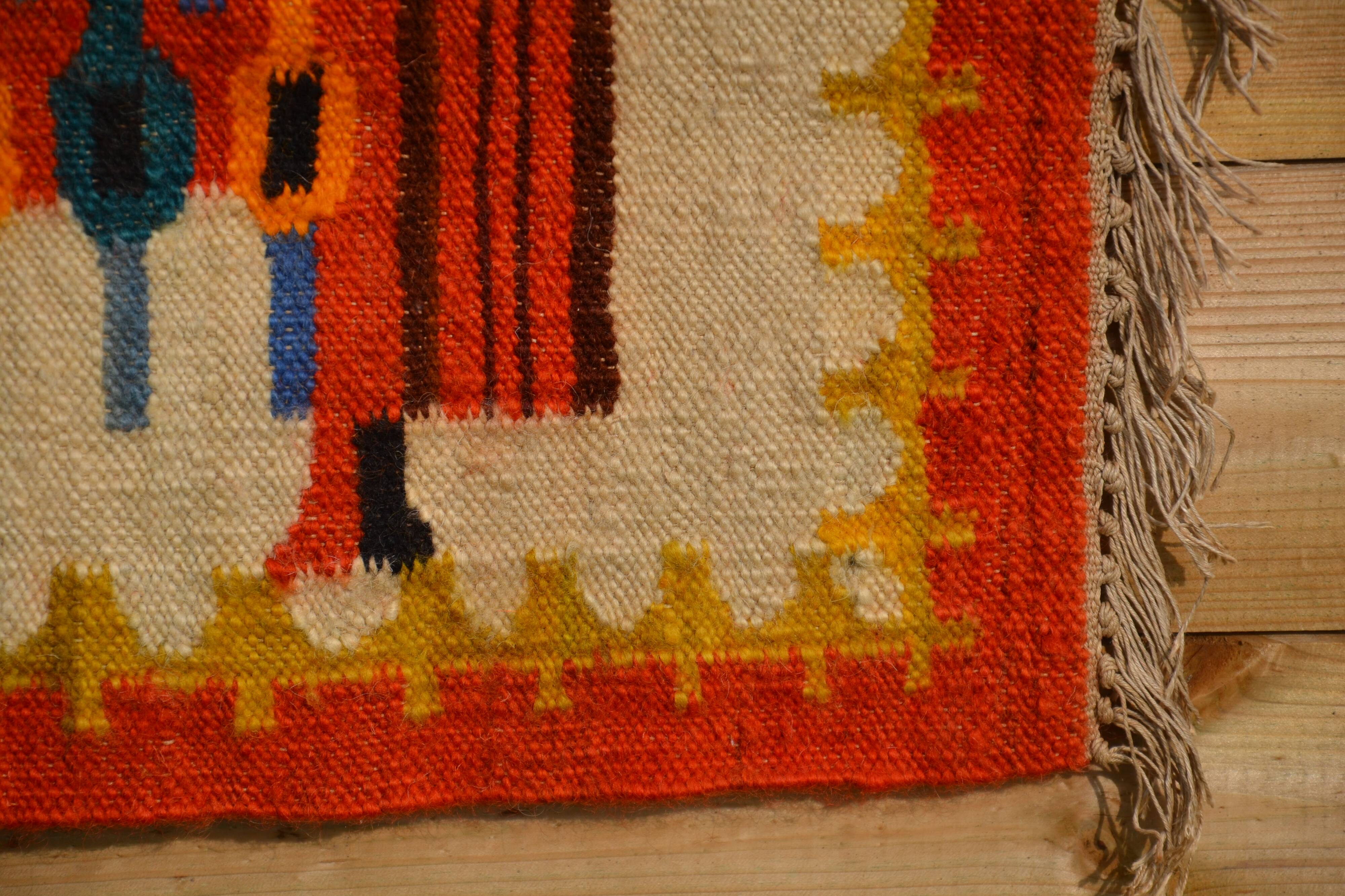 Kilim tapestry by Polish designer M. Domanska 1971