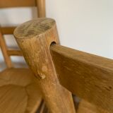 Ensemble de quatre chaises paillées