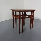 Danish Teak Nesting Tables, 1960s, Set of 2