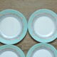 Enssemble of 6 Esso pastel geometric decoration dessert plates