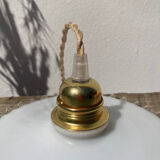 Vintage lace white opaline pendant lamp