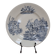 Rustic blue and white ironstone plate, duck and countryside decor