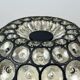 Ceiling light from the 60s and 70s Glashütte Limburg Germany glass & metal